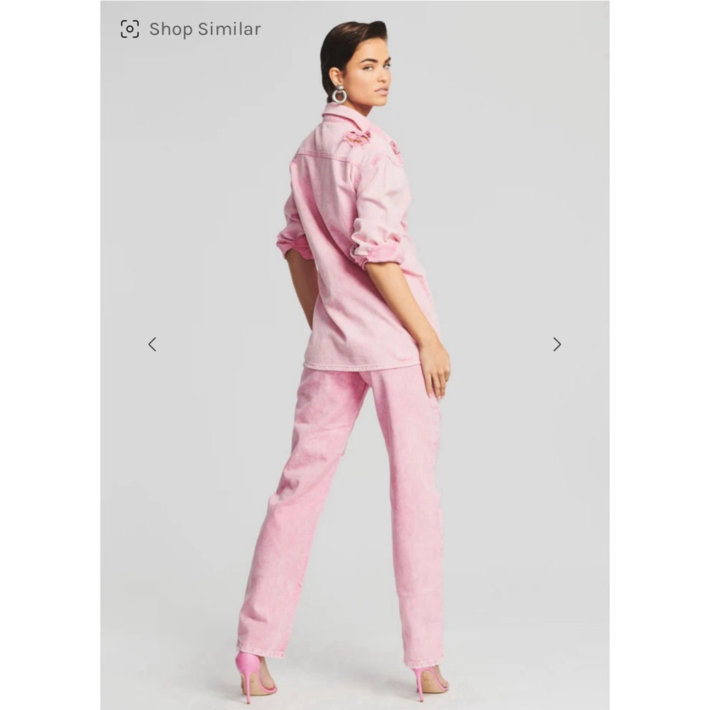 NWT Retrofête Doreen Shirt – Pink Denim – XS - Picture 4 of 6